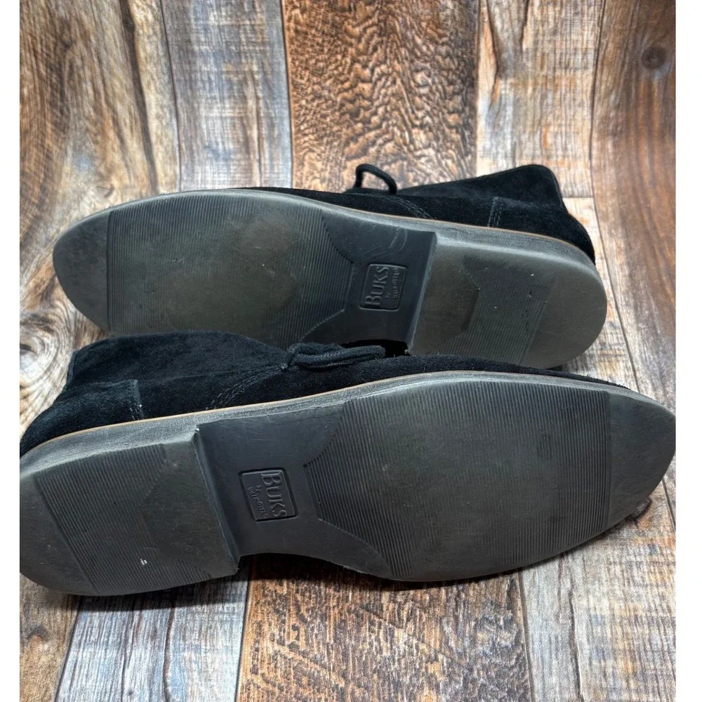 Buks by Walk-Over Mens Black Suede Chukka Desert Boots Size 10 M B01403 CCHG14